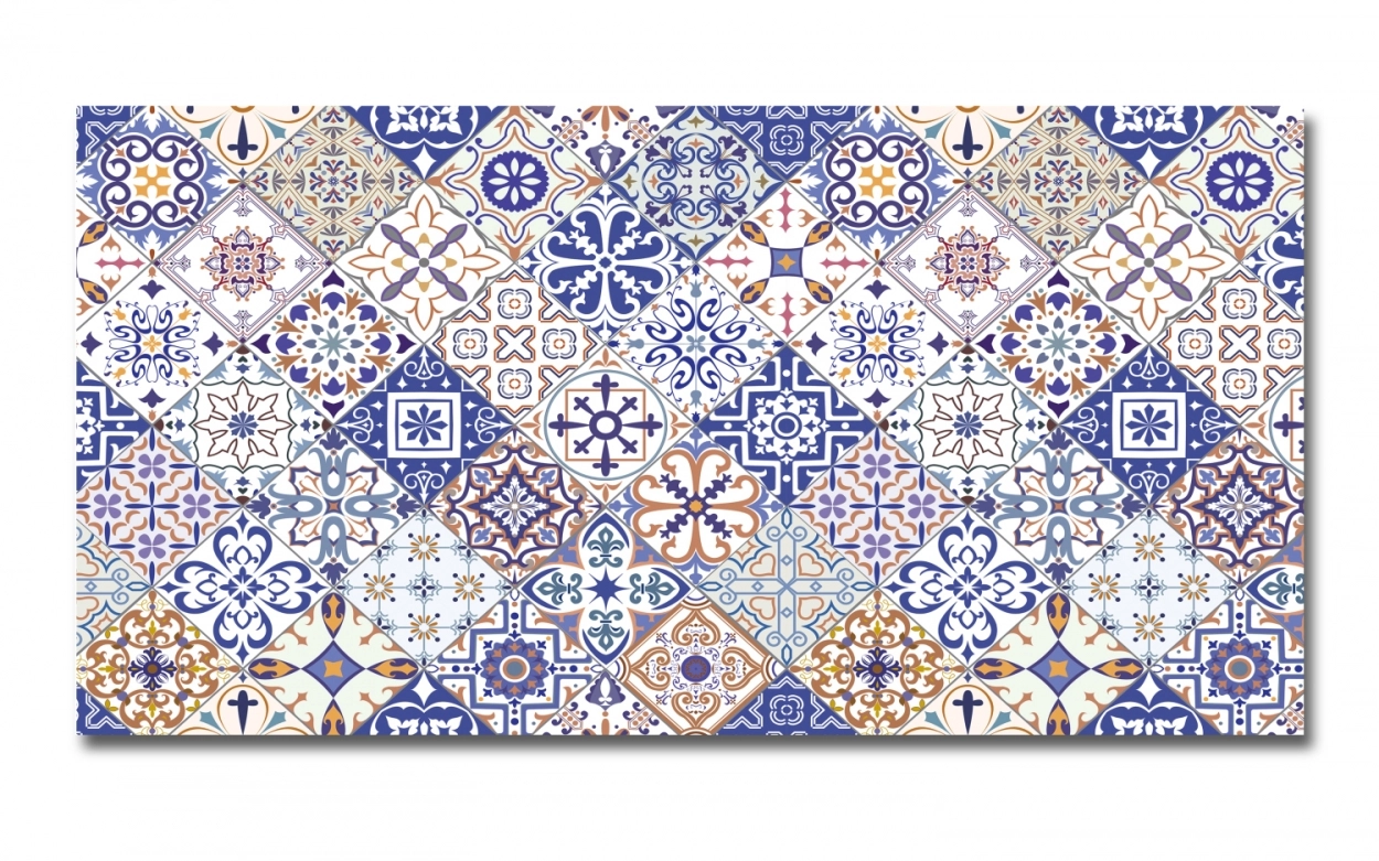 Spritzschutz Küche Azulejo Patchwork