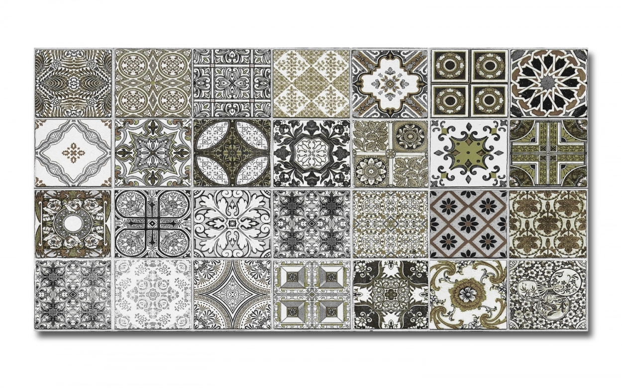 Spritzschutz Küche Antik Kreativ Patchwork