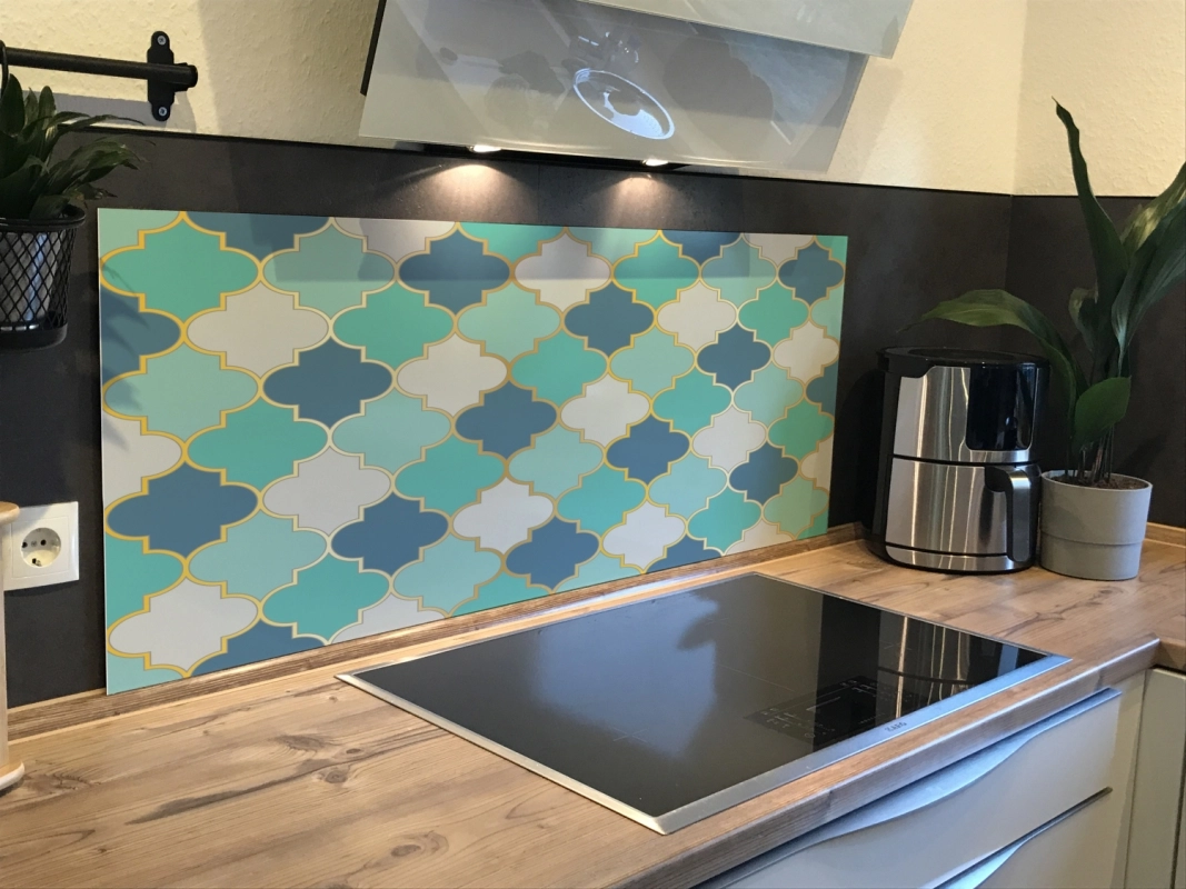 Spritzschutz Küche Acrylglas Vierpass Muster