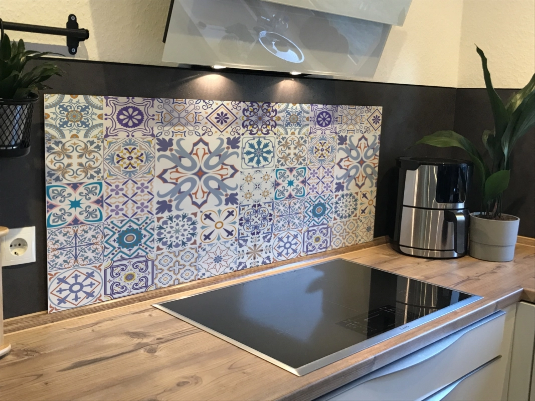 Spritzschutz Küche Aluverbund Anatolische Patchwork