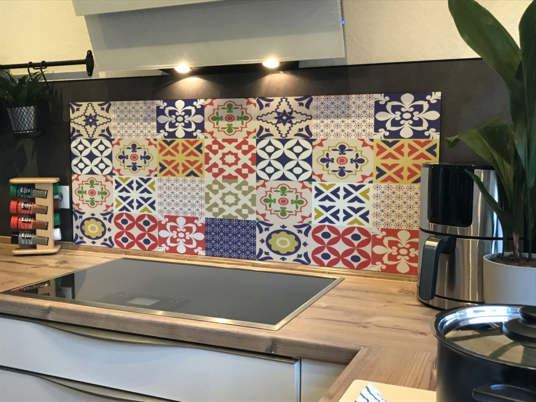 Spritzschutz Küche Acrylglas Talavera Patchwork