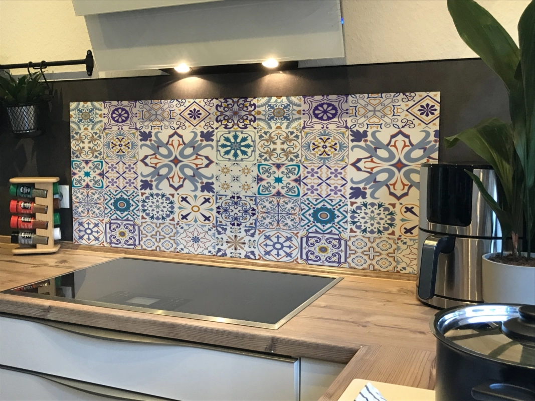 Spritzschutz Küche Aluverbund Anatolische Patchwork