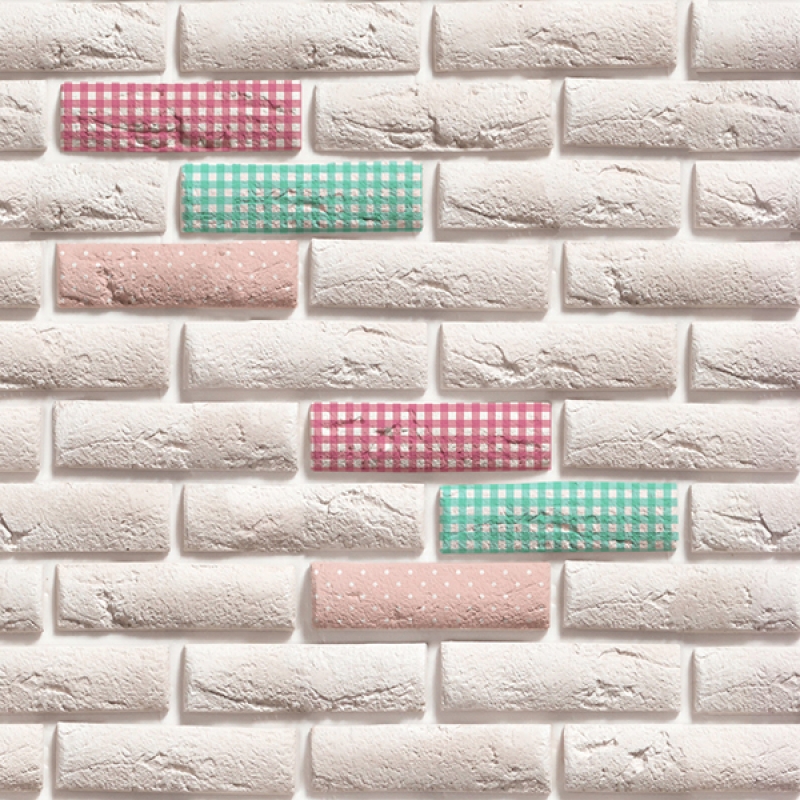 Spritzschutz Küche Hartschaumplatte Shabby Chic Backsteine