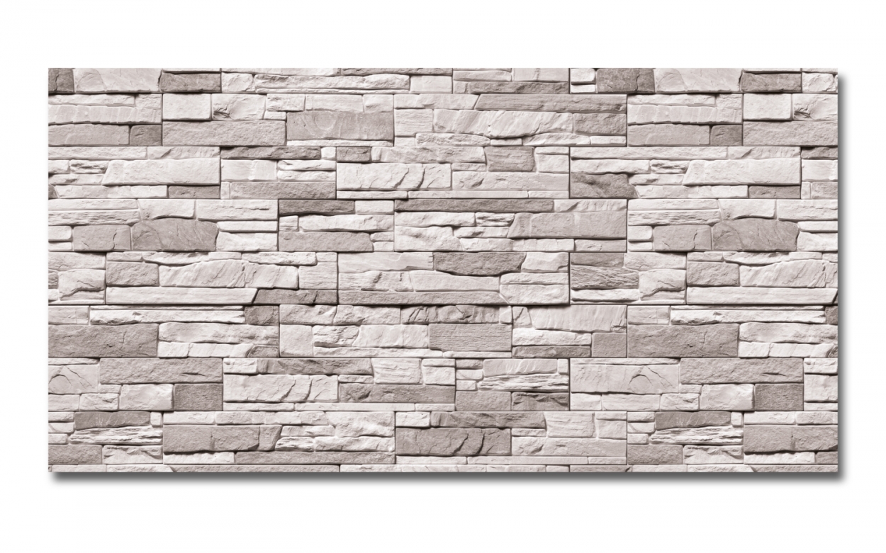 Spritzschutz Küche Hartschaumplatte Steinwand Optik