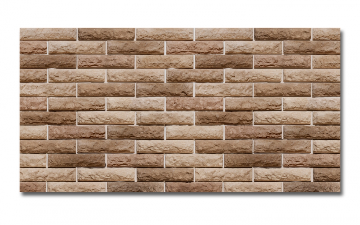 Spritzschutz Küche Steinwand Loft Optik Braun