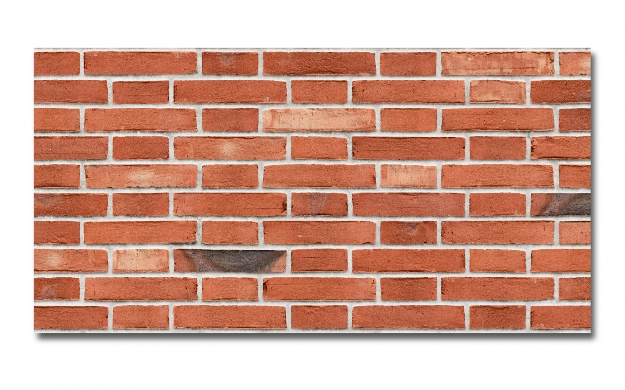 Spritzschutz Küche Acrylglas Backsteinwand Rot