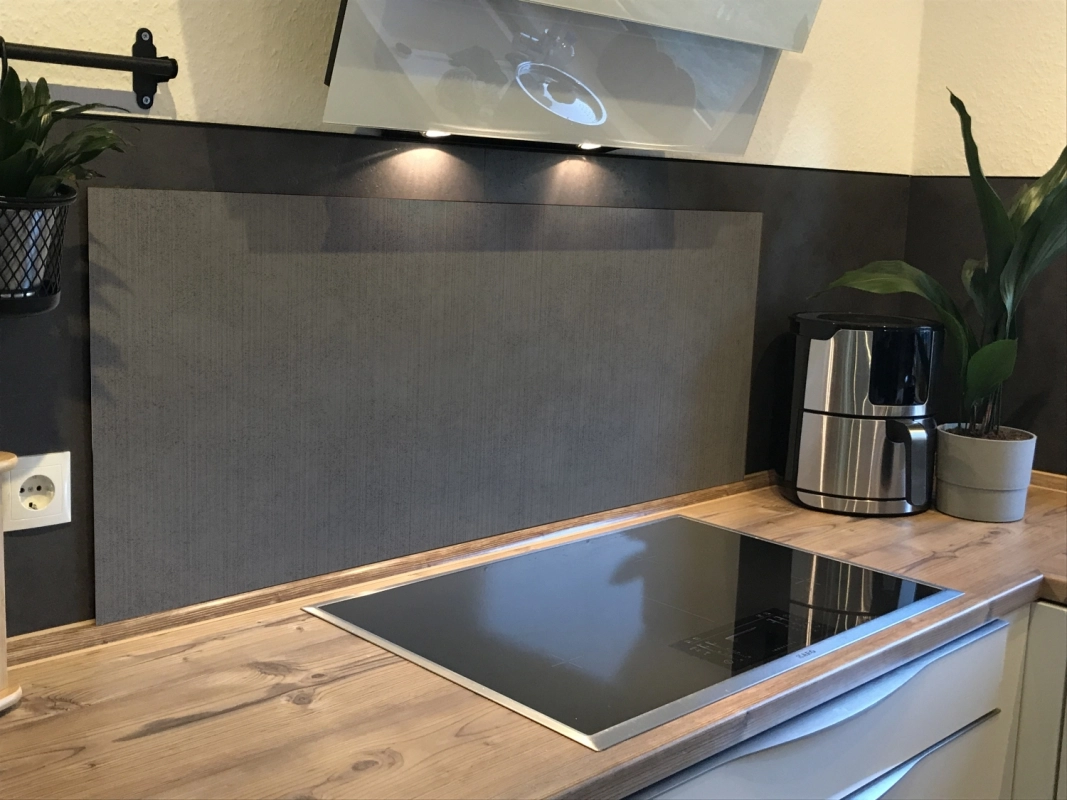 Spritzschutz Küche Acrylglas Beton Steinoptik