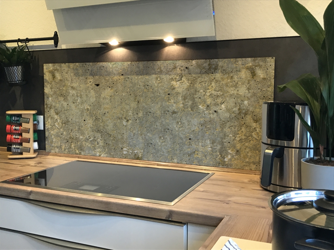 Spritzschutz Küche Acrylglas Abgenutze Betonstein