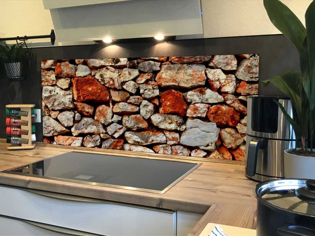 Spritzschutz Küche Acrylglas Steinoptik