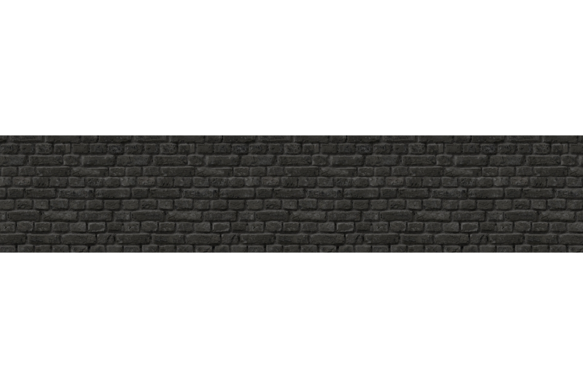 Küchenrückwand Backsteine Anthrazit