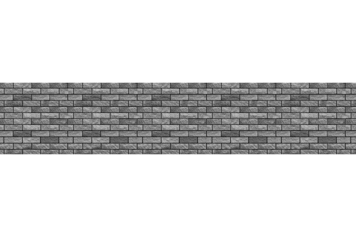 Küchenrückwand Riemchenstein Grau