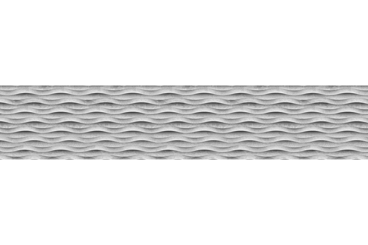 Küchenrückwand Marmor Welle Grau