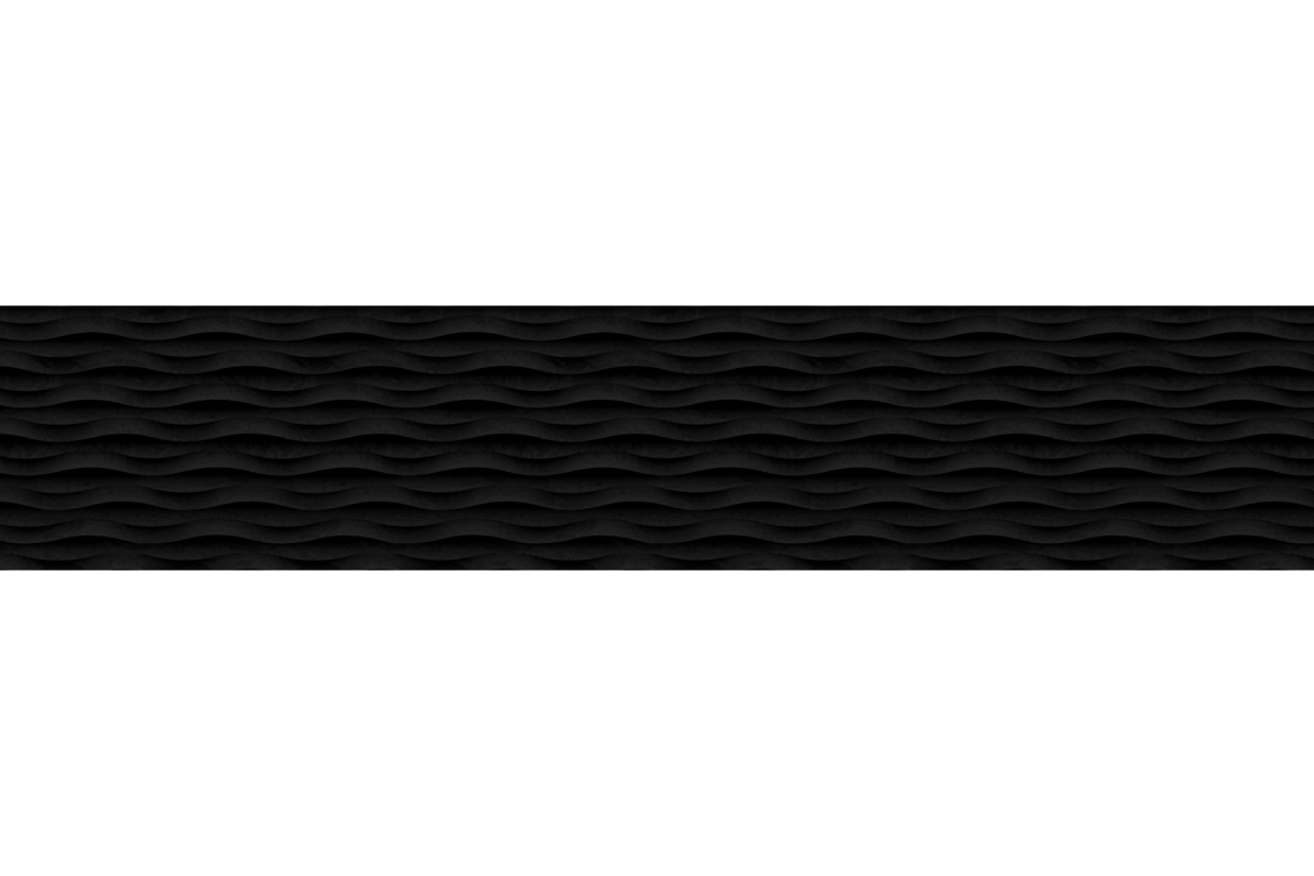 Küchenrückwand Marmor Welle Schwarz