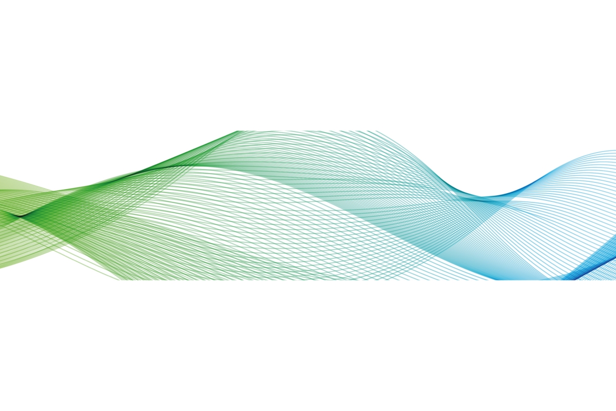 Küchenrückwand Aluverbund Blau Grüne Linien Welle Küchenrückwand Aluverbund Blau Grüne Linien Welle