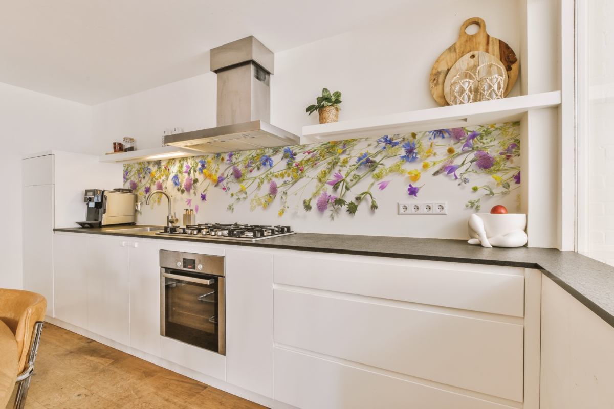 Küchenrückwand Aluverbund Blumen Küchenrückwand Aluverbund Blumen