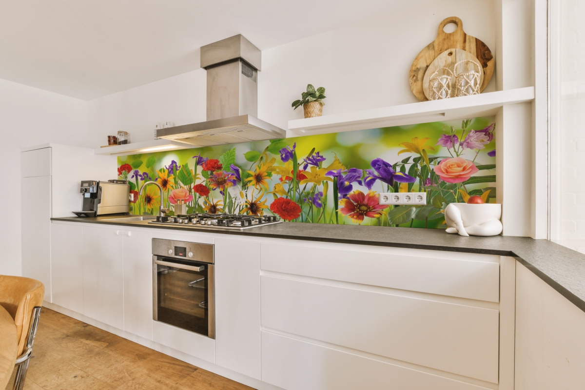 Küchenrückwand Aluverbund Blumenwiese Küchenrückwand Aluverbund Blumenwiese