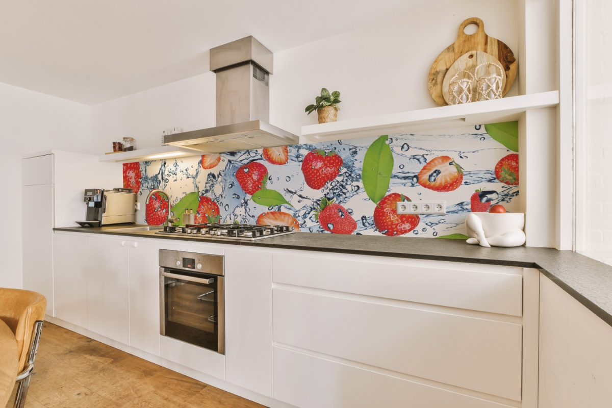 Küchenrückwand Hartschaumplatte Erdbeeren Splash Küchenrückwand Hartschaumplatte Erdbeeren Splash