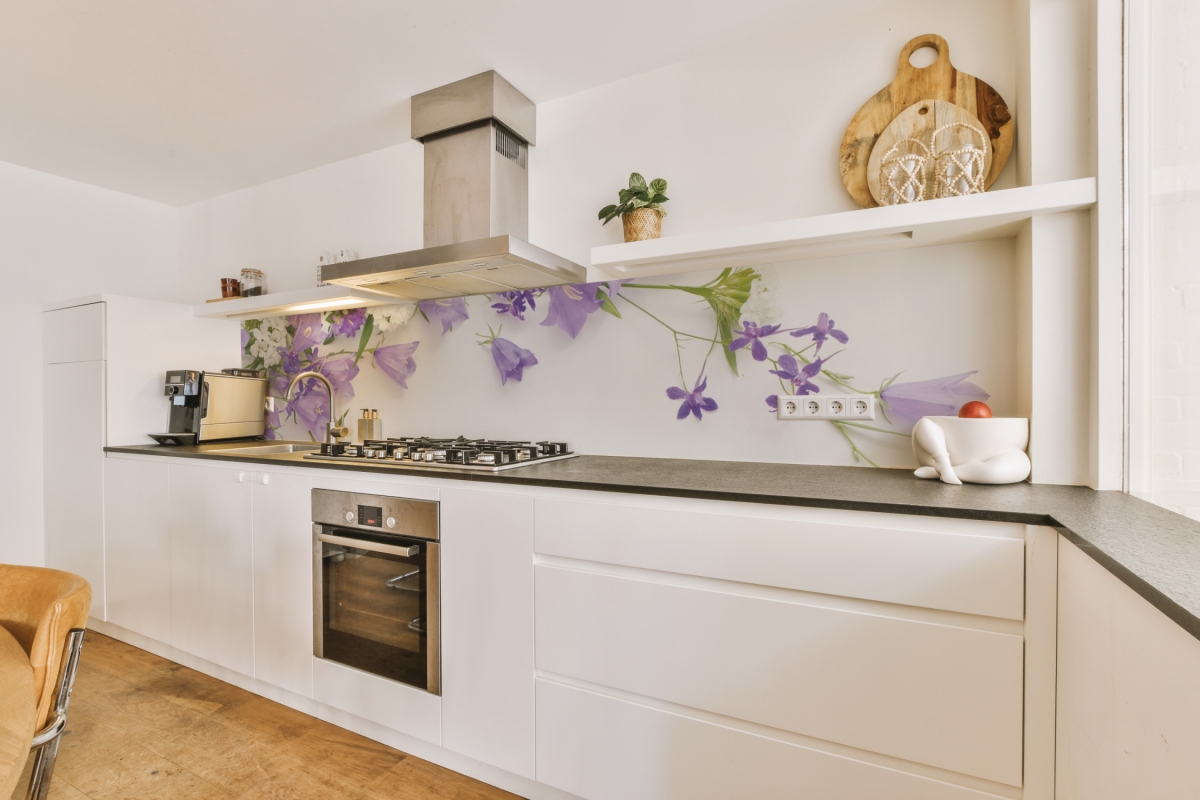 Küchenrückwand Lila Frühlingsblumen Küchenrückwand Lila Frühlingsblumen