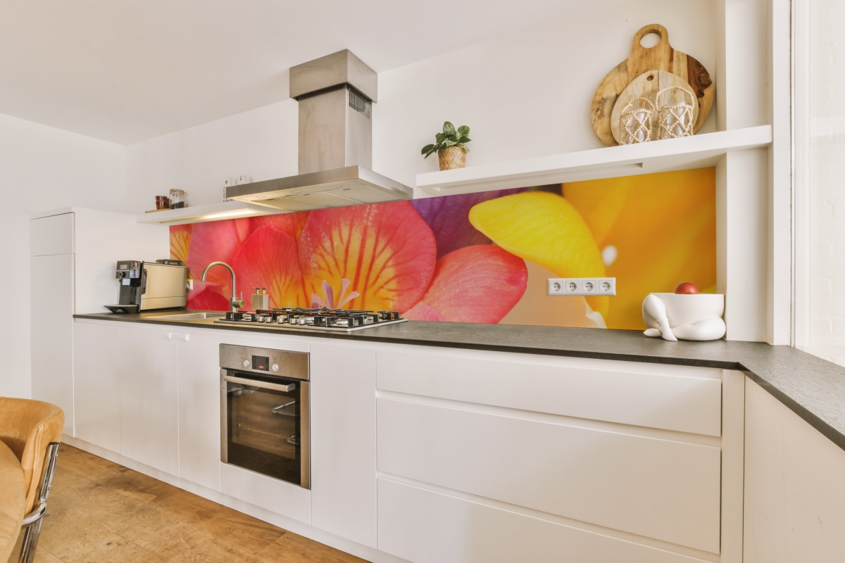 Küchenrückwand Aluverbund Blumen Küchenrückwand Aluverbund Blumen