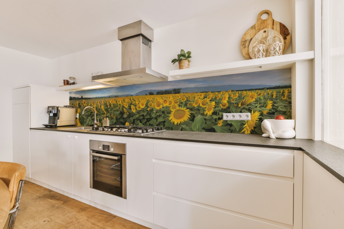 Küchenrückwand Aluverbund Sonnenblumen Feld Küchenrückwand Aluverbund Sonnenblumen Feld