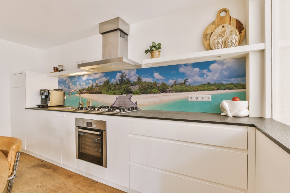 Küchenrückwand Aluverbund Strand Meer Insel Küchenrückwand Aluverbund Strand Meer Insel