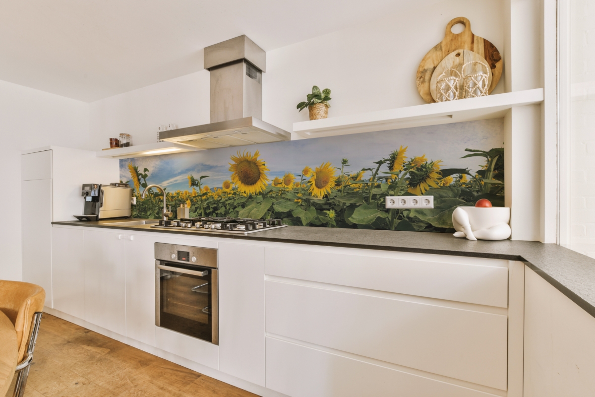 Küchenrückwand Aluverbund Sonnenblumen Küchenrückwand Aluverbund Sonnenblumen