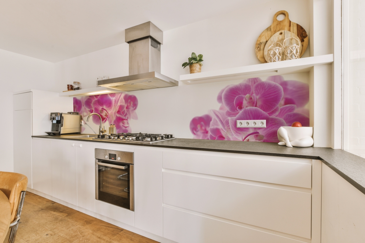 Küchenrückwand Aluverbund Orchideen