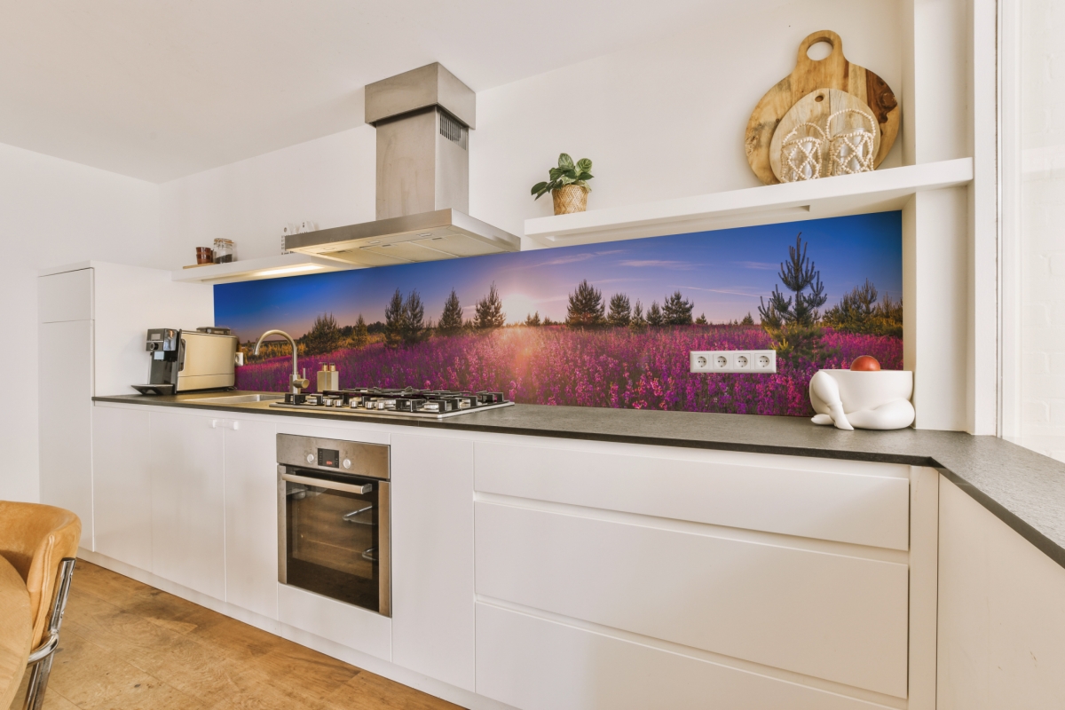 Küchenrückwand Aluverbund Natur Sonne Blumenfeld Küchenrückwand Aluverbund Natur Sonne Blumenfeld