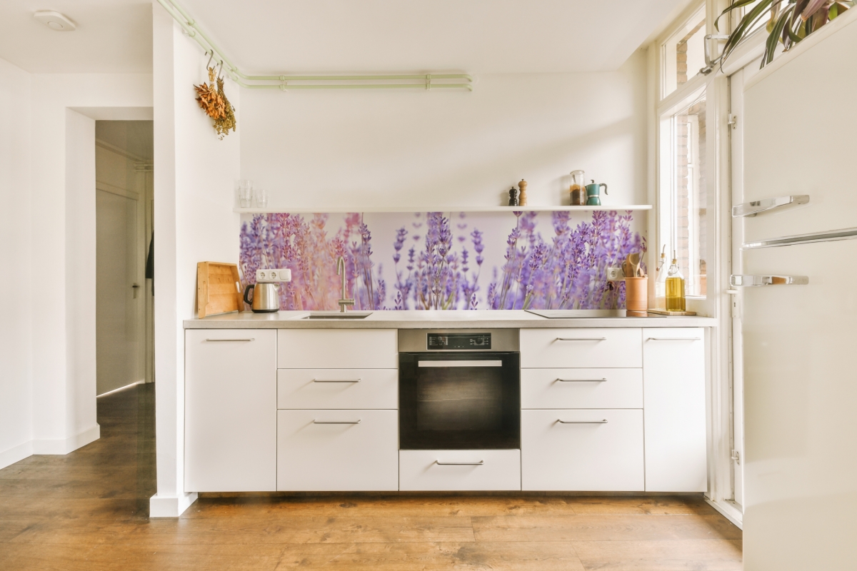 Küchenrückwand Acrylglas Lavendel Küchenrückwand Acrylglas Lavendel
