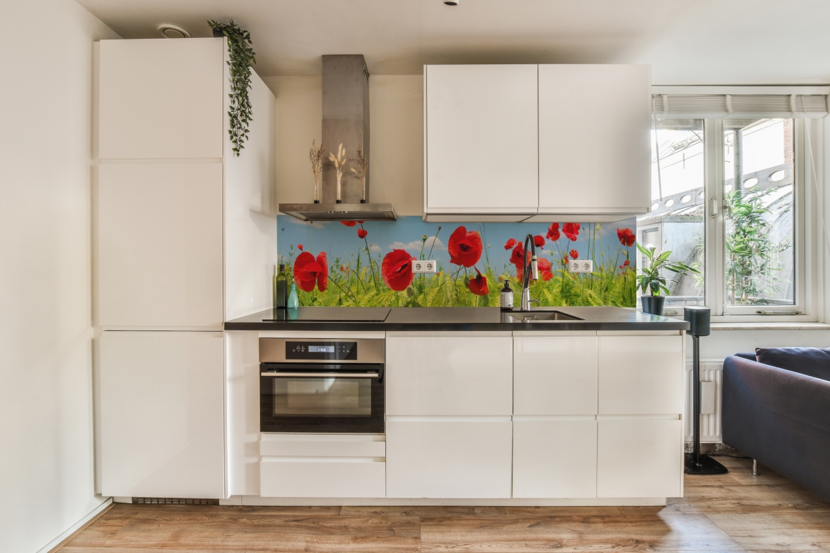 Küchenrückwand Aluverbund Mohnblumen Feld Küchenrückwand Aluverbund Mohnblumen Feld