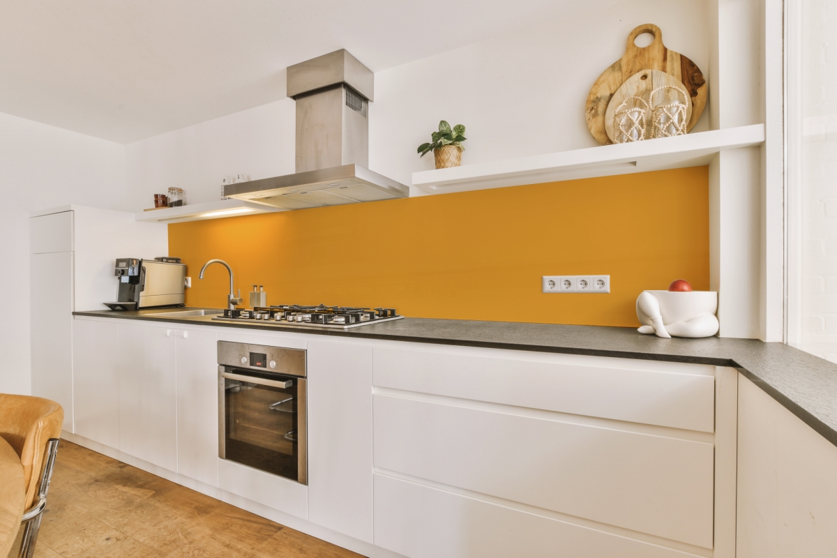 Küchenrückwand Einfarbig Gelb Orange Küchenrückwand Einfarbig Gelb Orange