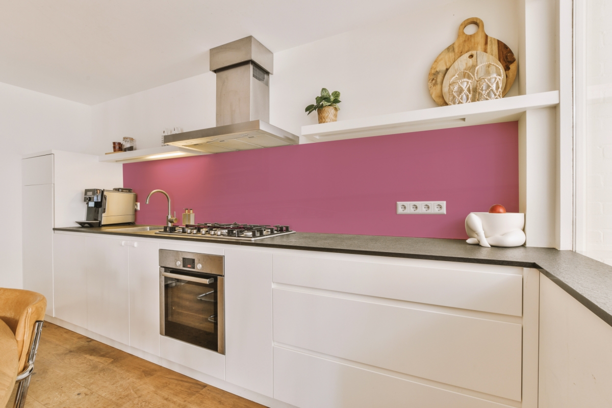 Küchenrückwand Einfarbig Zartes Violettrot Küchenrückwand Einfarbig Zartes Violettrot