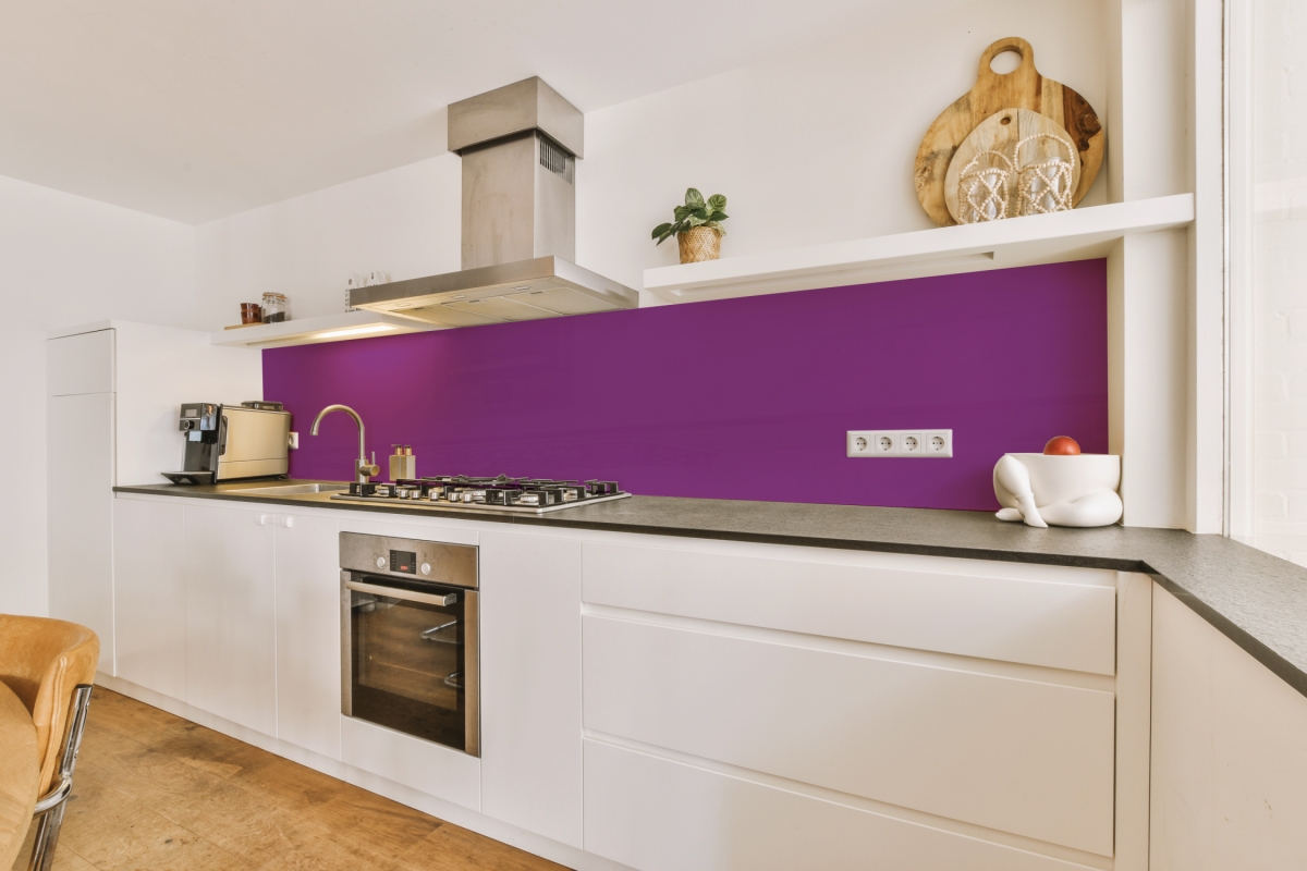 Küchenrückwand Einfarbig Dunkle Magenta Küchenrückwand Einfarbig Dunkle Magenta