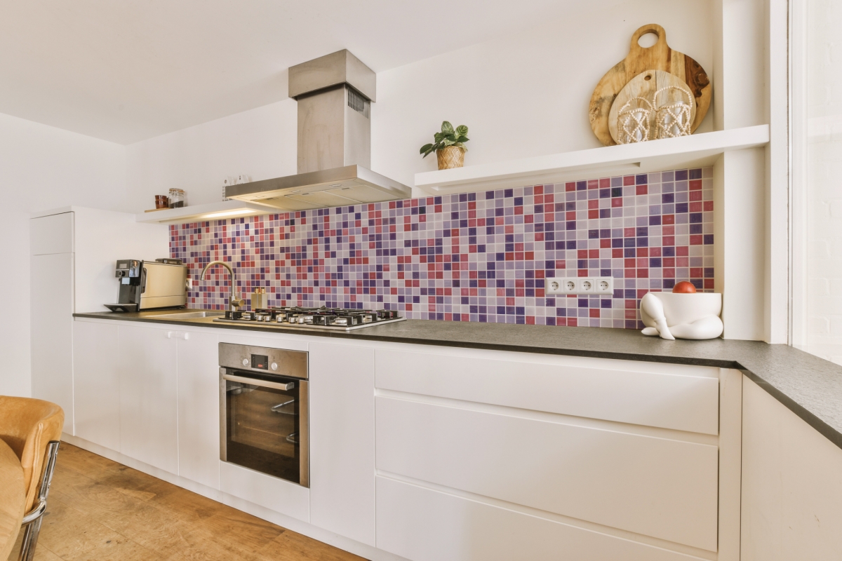 Küchenrückwand Rot Lila Mosaik Küchenrückwand Rot Lila Mosaik