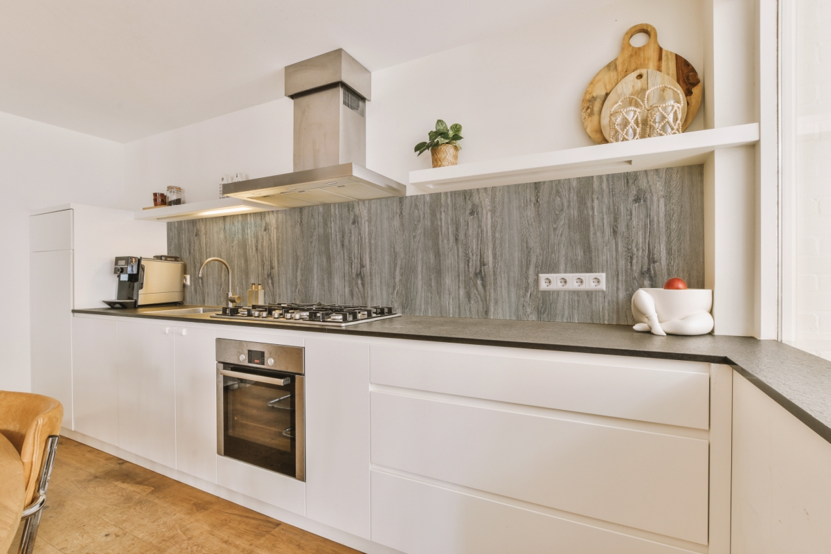Küchenrückwand Holzmaserung Graubraun Küchenrückwand Holzmaserung Graubraun