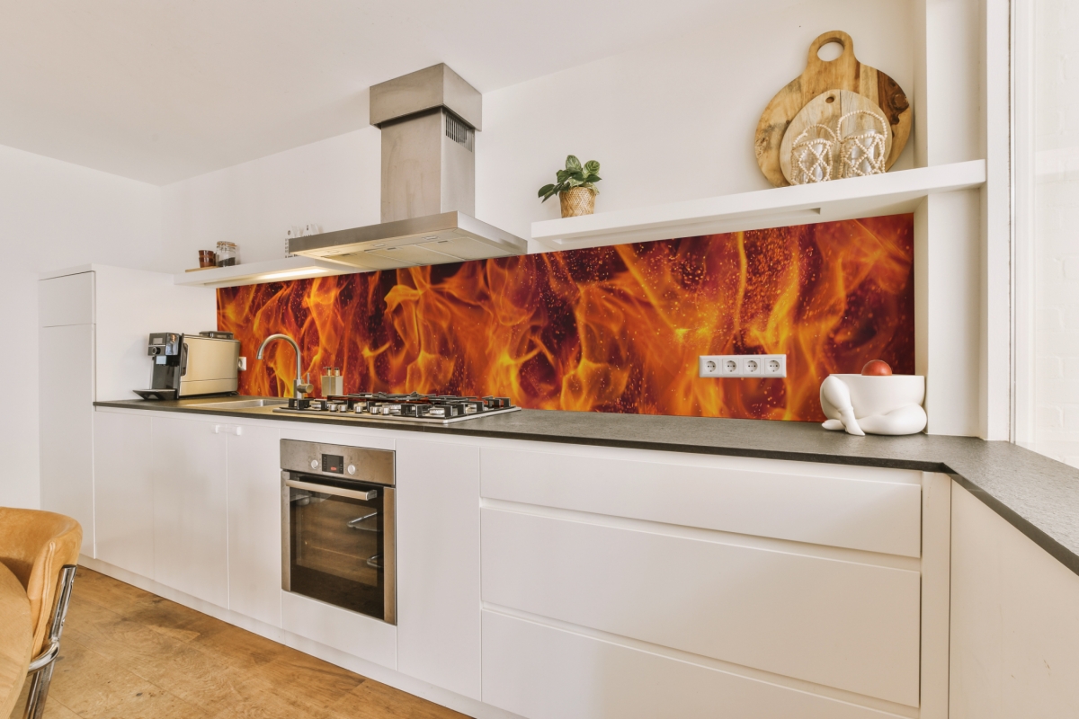 Küchenrückwand Folie Feuer Küchenrückwand Folie Feuer