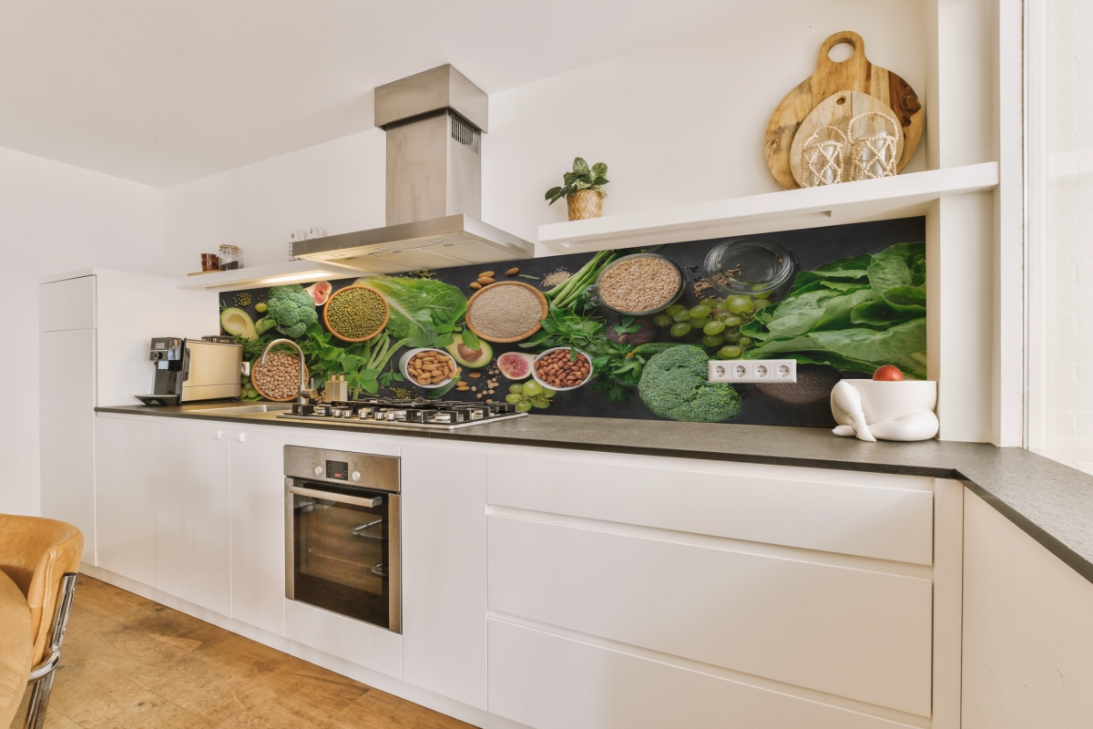 Küchenrückwand Folie Grüne Obst Gemüse Küchenrückwand Folie Grüne Obst Gemüse