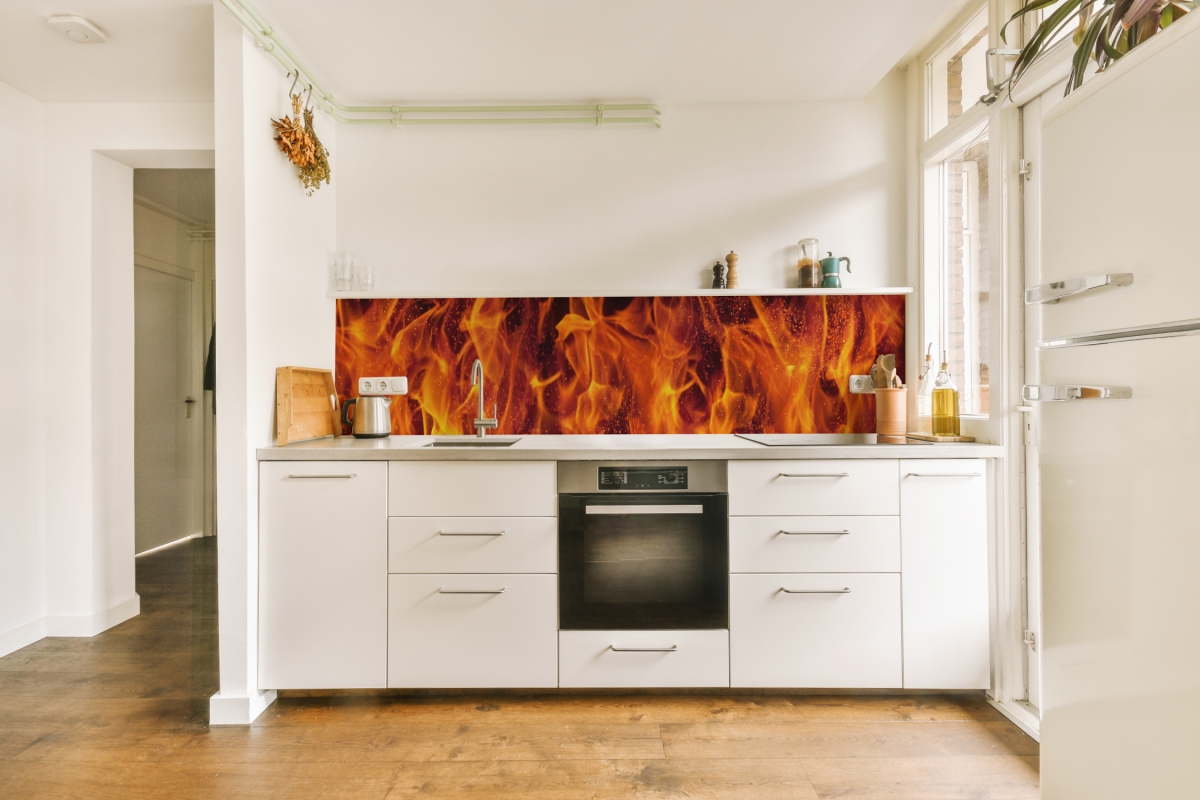 Küchenrückwand Folie Feuer Küchenrückwand Folie Feuer