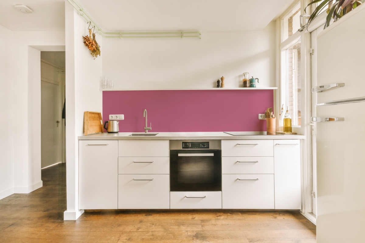 Küchenrückwand Einfarbig Zartes Violettrot Küchenrückwand Einfarbig Zartes Violettrot