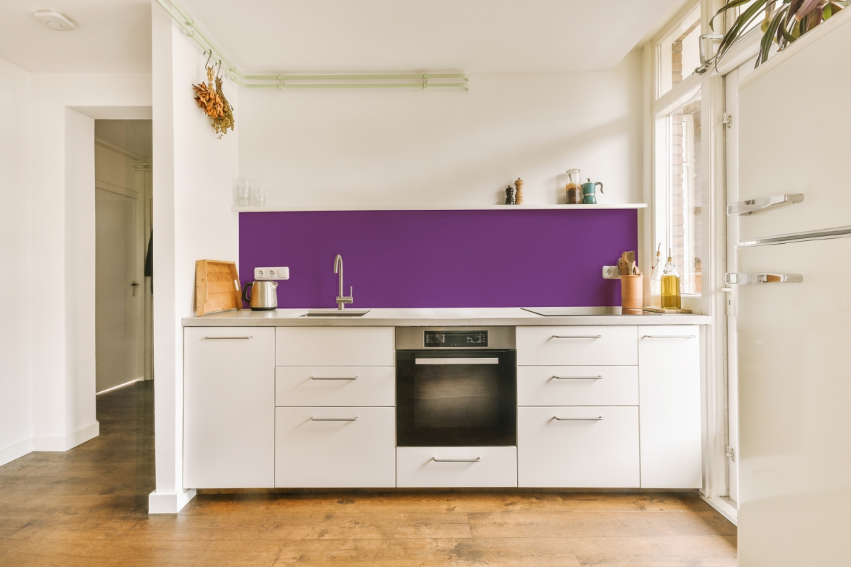 Küchenrückwand Einfarbig Orchidee Violett Küchenrückwand Einfarbig Orchidee Violett