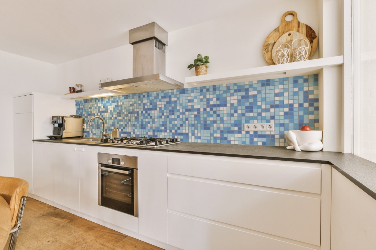 Küchenrückwand Aluverbund Mosaikfliesen Blau Küchenrückwand Aluverbund Mosaikfliesen Blau