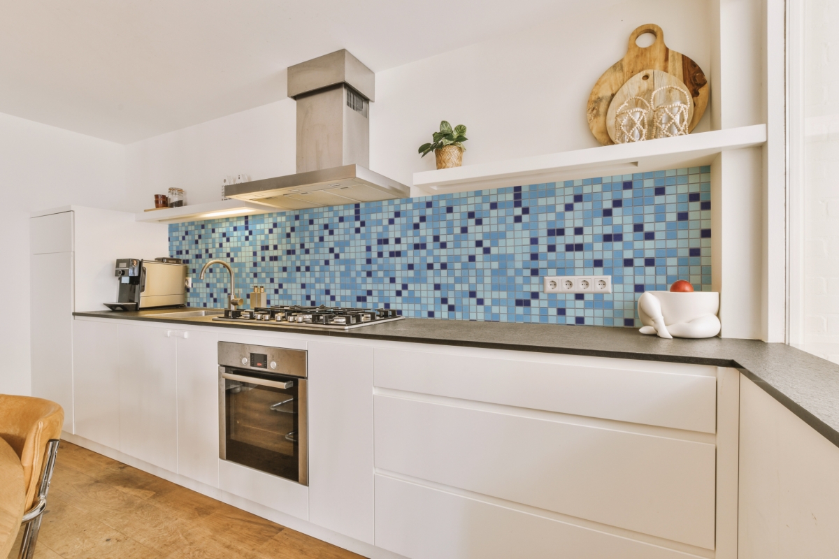 Küchenrückwand Hartschaumplatte Blaue Mosaikfliese Küchenrückwand Hartschaumplatte Blaue Mosaikfliese