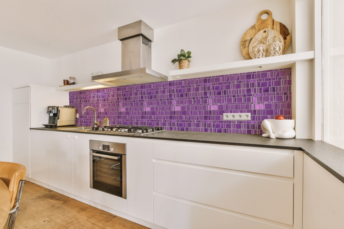 Küchenrückwand Acrylglas Lila Modern Mosaik Küchenrückwand Acrylglas Lila Modern Mosaik