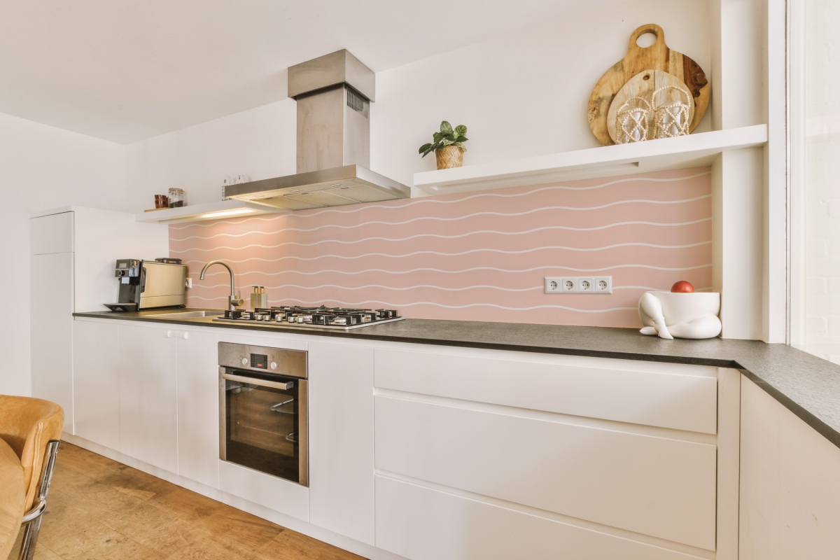 Küchenrückwand Hartschaumplatte Wellen Rosa Küchenrückwand Hartschaumplatte Wellen Rosa