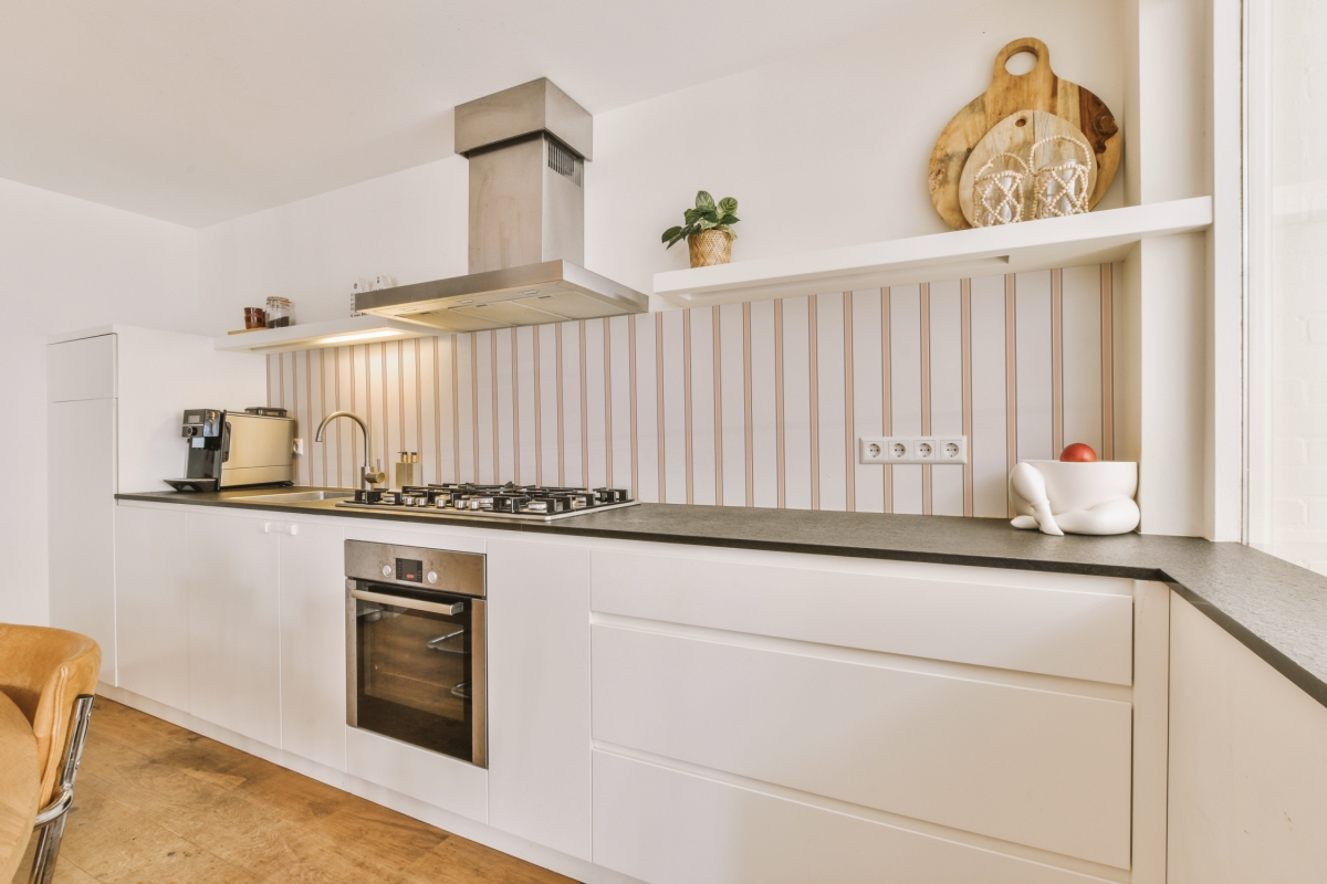 Küchenrückwand Folie Linie Weiß Beige Küchenrückwand Folie Linie Weiß Beige