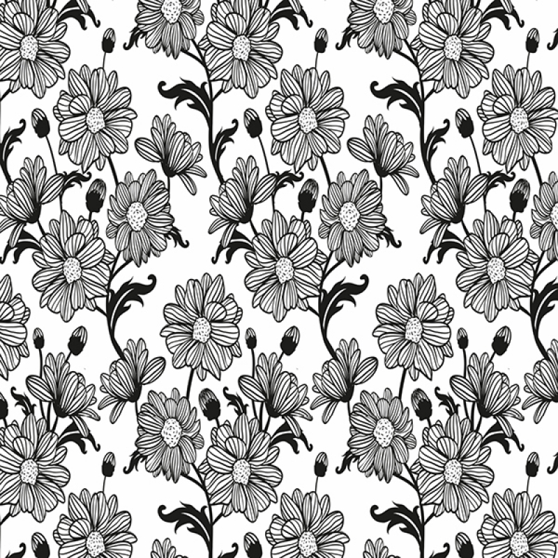 Küchenrückwand Folie Monochrom Blüten Küchenrückwand Folie Monochrom Blüten