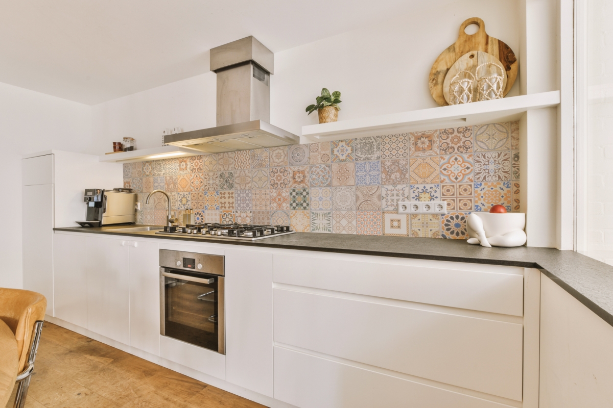Küchenrückwand Folie Osmanische Zementfliesen