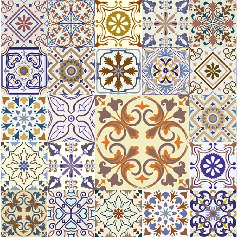 Küchenrückwand Folie Marokko Patchwork Küchenrückwand Folie Marokko Patchwork