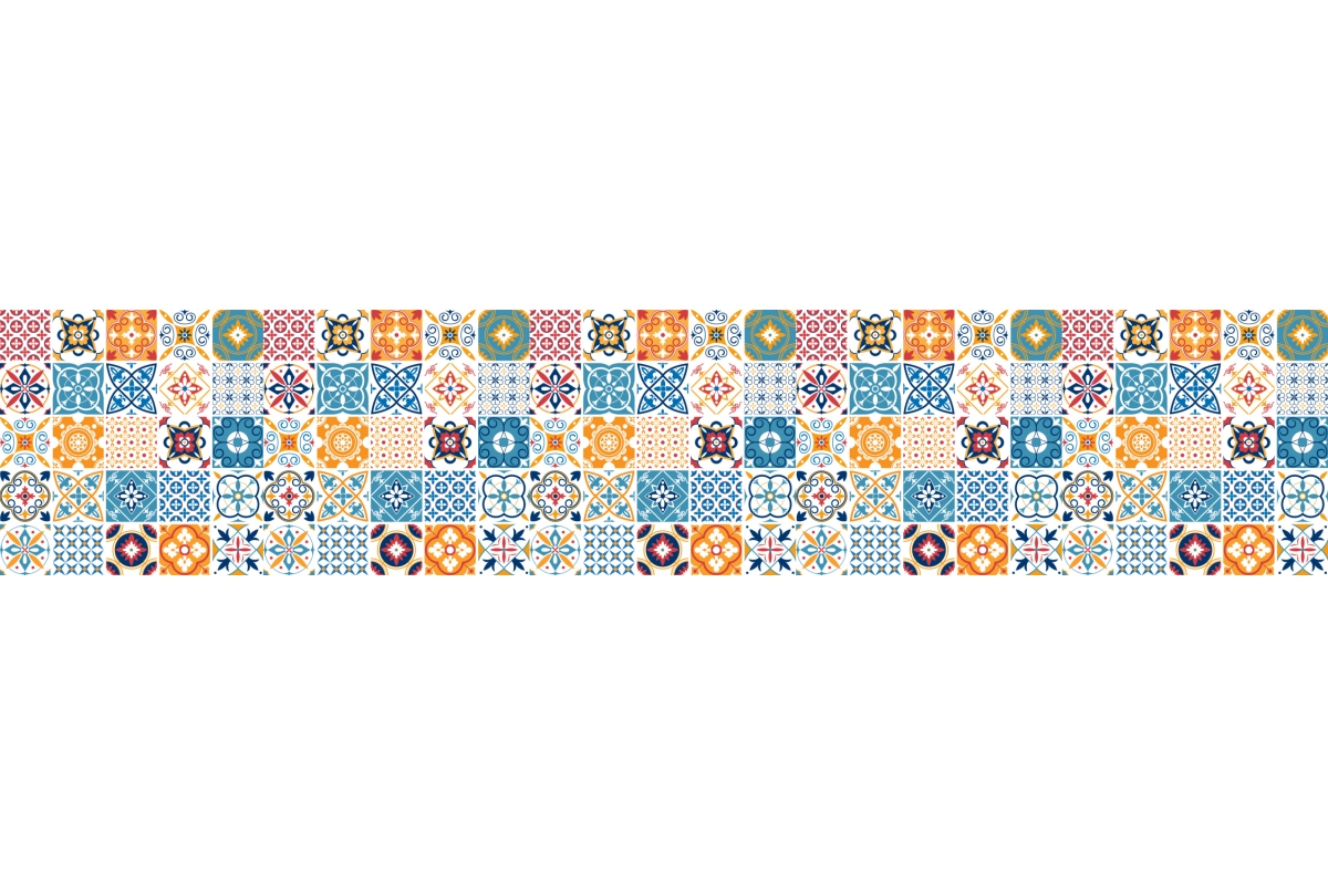 Küchenrückwand Folie Bunte Patchwork Kacheln Küchenrückwand Folie Bunte Patchwork Kacheln