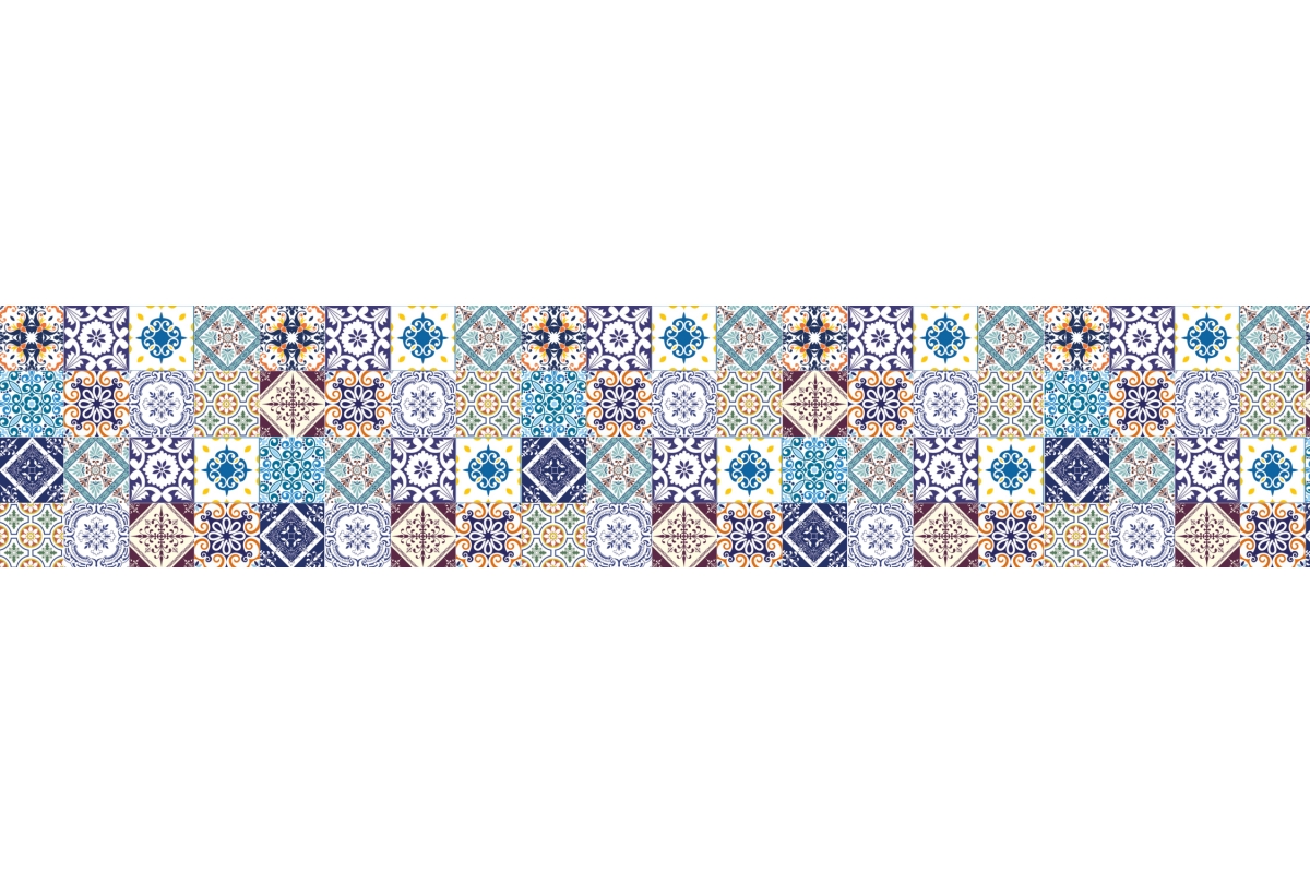 Küchenrückwand Folie Spanische Fliesen Patchwork Küchenrückwand Folie Spanische Fliesen Patchwork